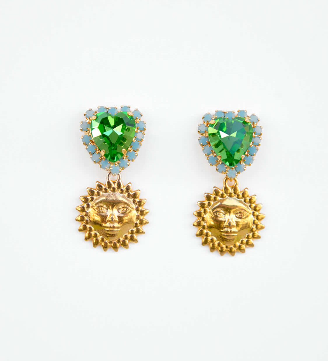 Handgemachte Helios Ohrringe - 24K Vergoldet l Yasèmia Jewellery Yasèmia