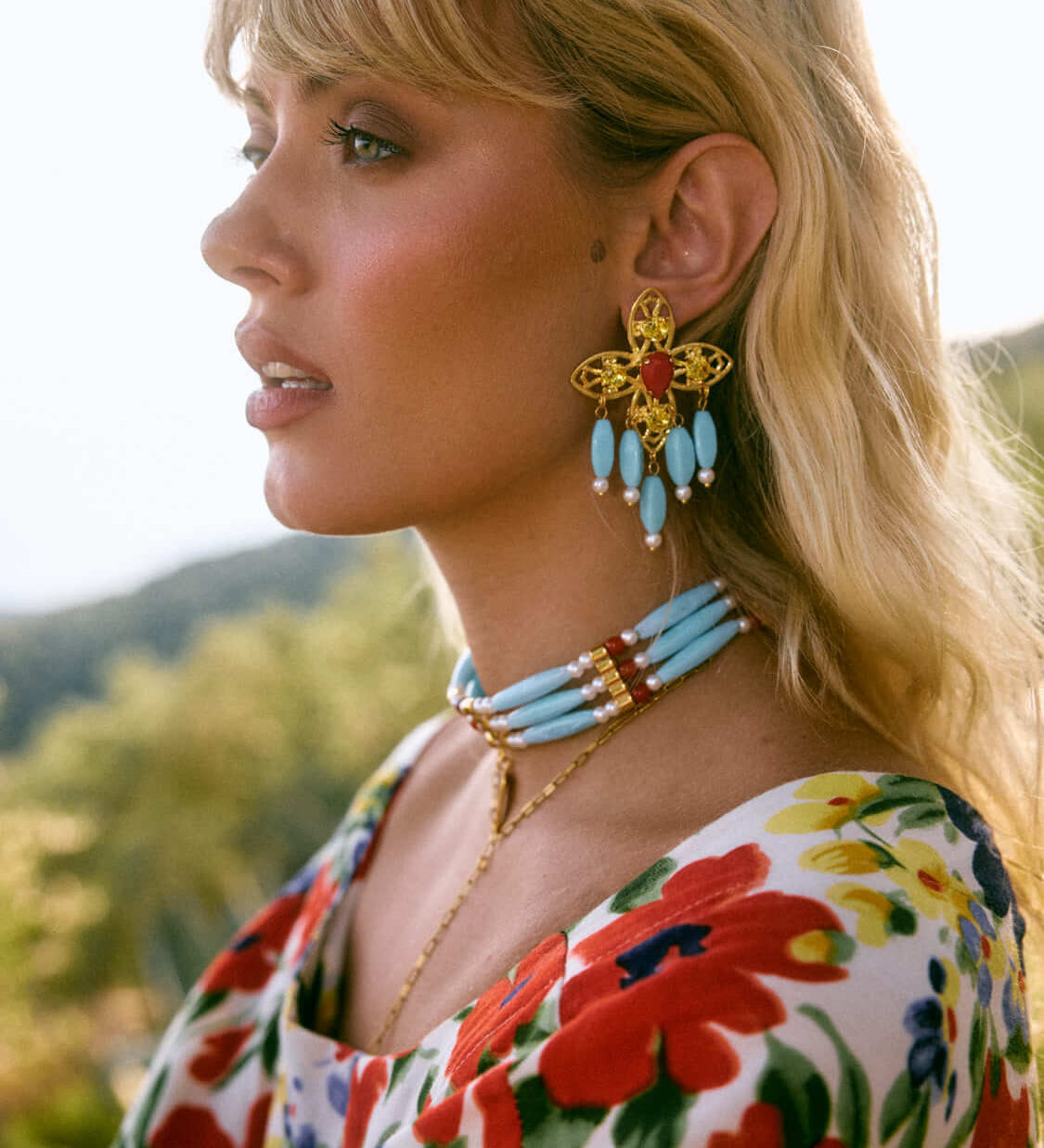 Handgemachte Selma Ohrringe - 24K Vergoldet l Yasèmia Jewellery Yasèmia