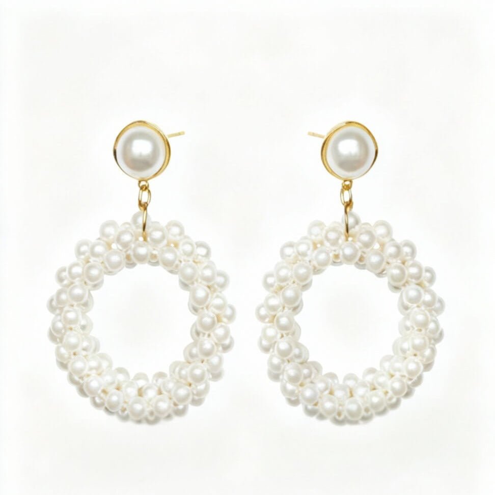 Handgemachte Siren Ohrringe mit Wasserperlen l Yasèmia Jewellery Yasèmia