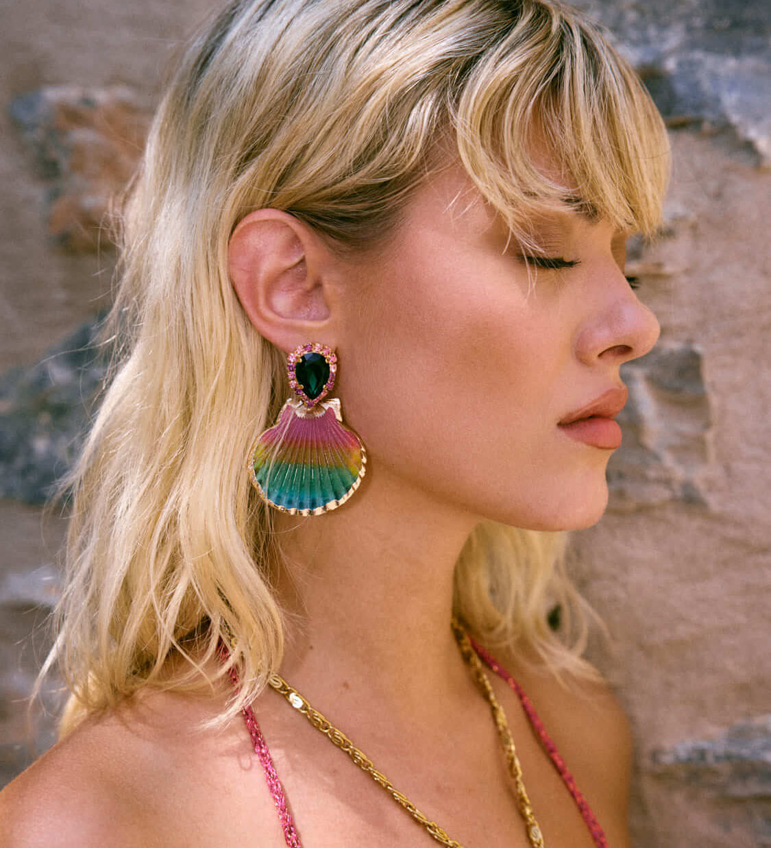 Handgemachte Tulum Ohrringe 24K Vergoldet l Yasèmia Jewellery Yasèmia