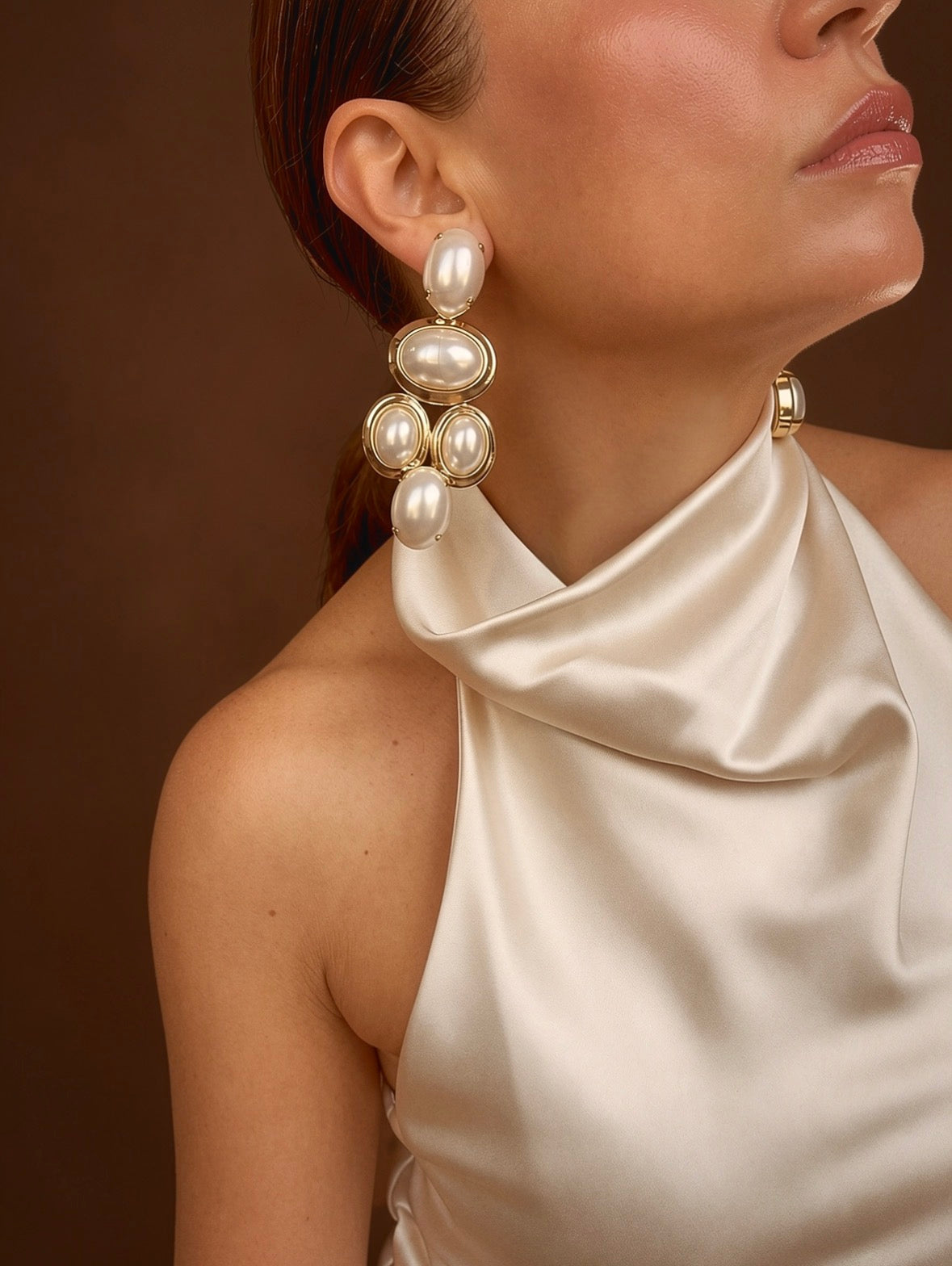 Yasèmia handmade greek jewellery for women gold-plated elegant earrings