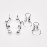 Gemini Ohrringe | 4-teiliges Set mit Silberversilberten Ohrringen & Manschetten – Yasèmia