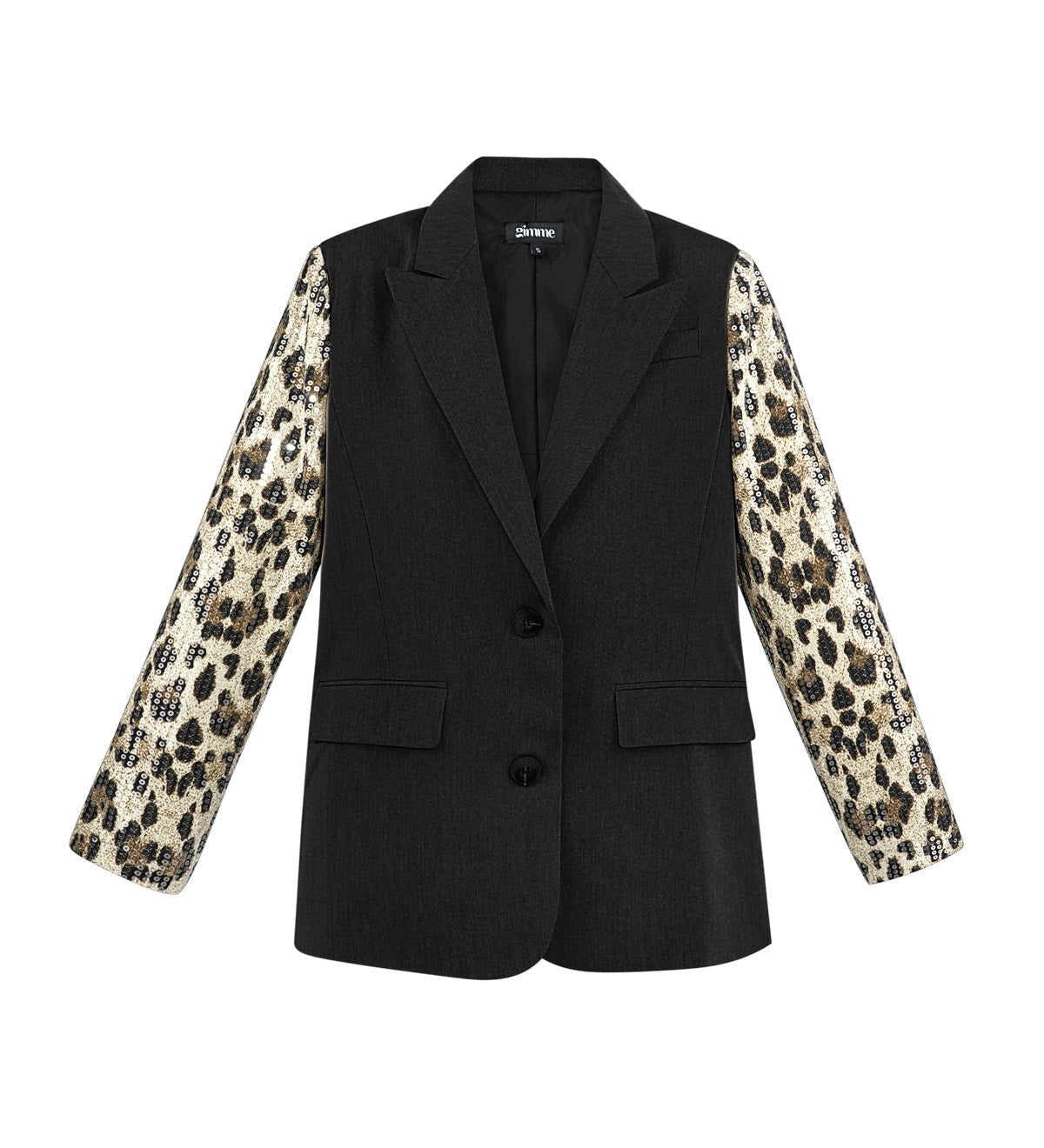 Animal Print Blazer – Schwarz | Yasèmia Clothes Yasèmia