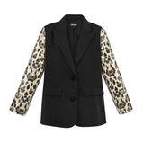 Animal Print Blazer – Schwarz | Yasèmia Clothes Yasèmia