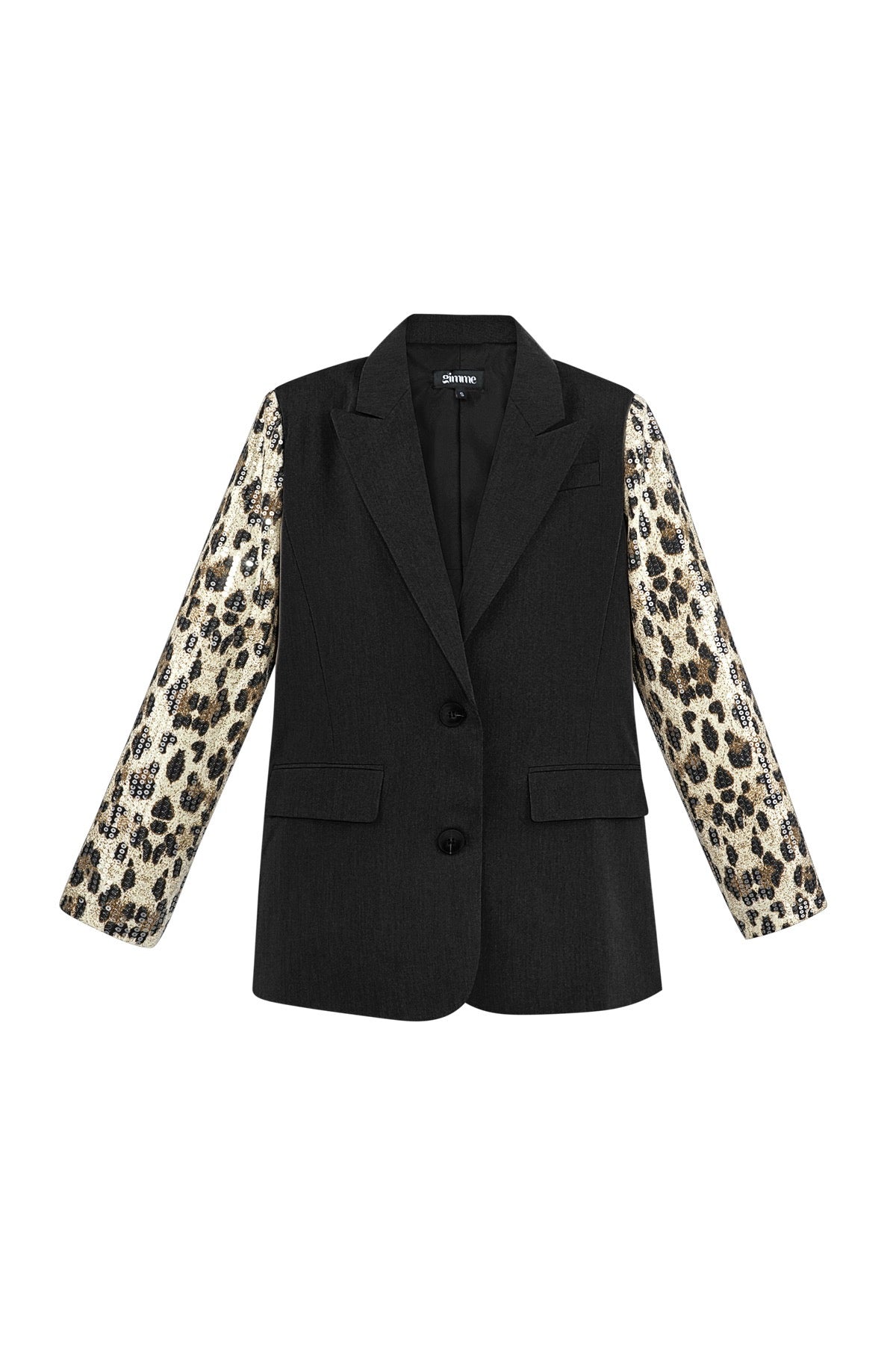 Animal Print Blazer – Schwarz | Yasèmia Clothes Yasèmia