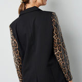 Animal Print Blazer – Schwarz | Yasèmia Clothes Yasèmia