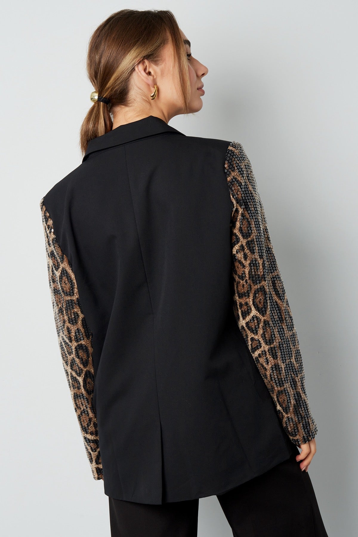 Animal Print Blazer – Schwarz | Yasèmia Clothes Yasèmia