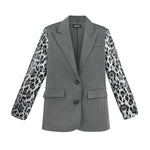 Animal Print Blazer – Schwarz | Yasèmia Clothes Yasèmia