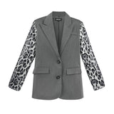 Animal Print Blazer – Schwarz | Yasèmia Clothes Yasèmia