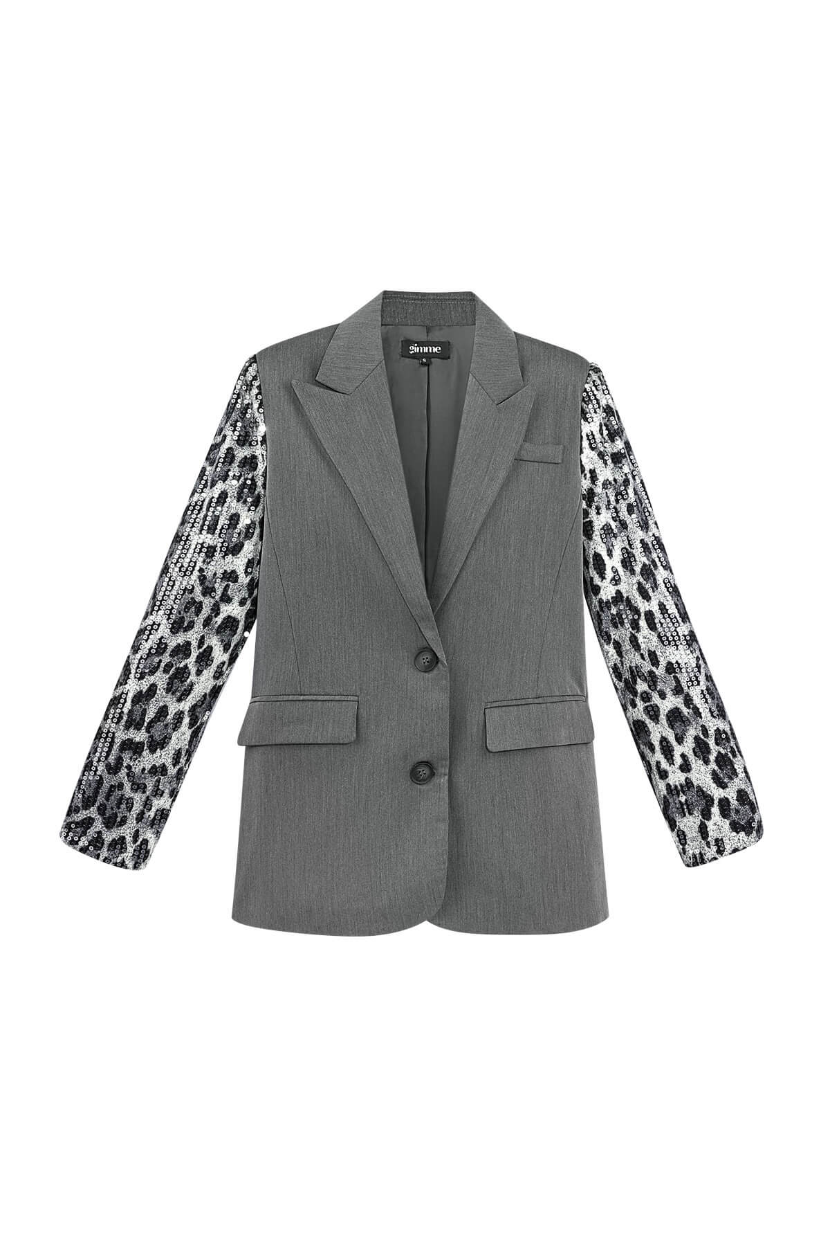 Animal Print Blazer – Schwarz | Yasèmia Clothes Yasèmia