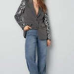 Animal Print Blazer – Schwarz | Yasèmia Clothes Yasèmia