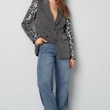Animal Print Blazer – Schwarz | Yasèmia Clothes Yasèmia