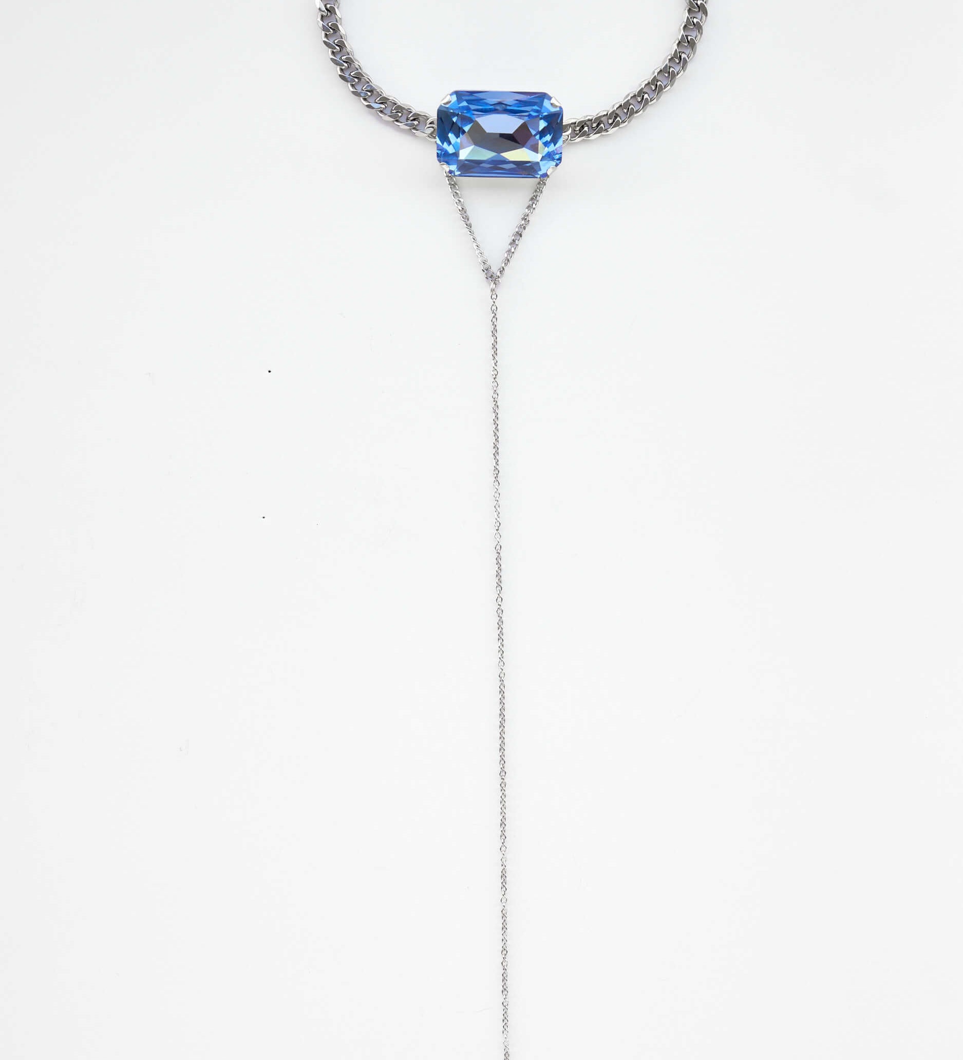 Aria Choker – Silber, Preciosa Kristall & Saphir | Yasèmia Choker Yasèmia