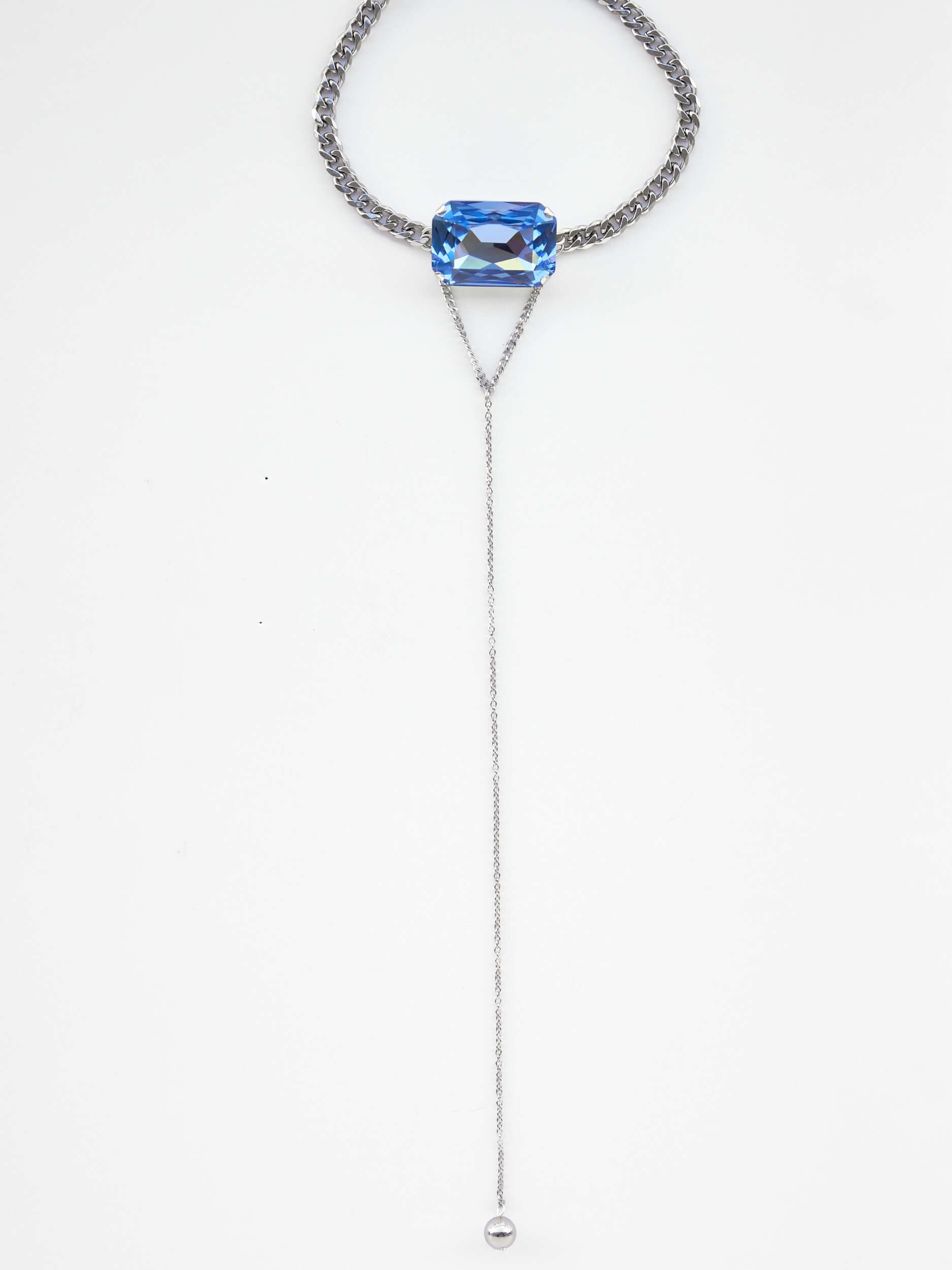 Aria Choker – Silber, Preciosa Kristall & Saphir | Yasèmia Choker Yasèmia