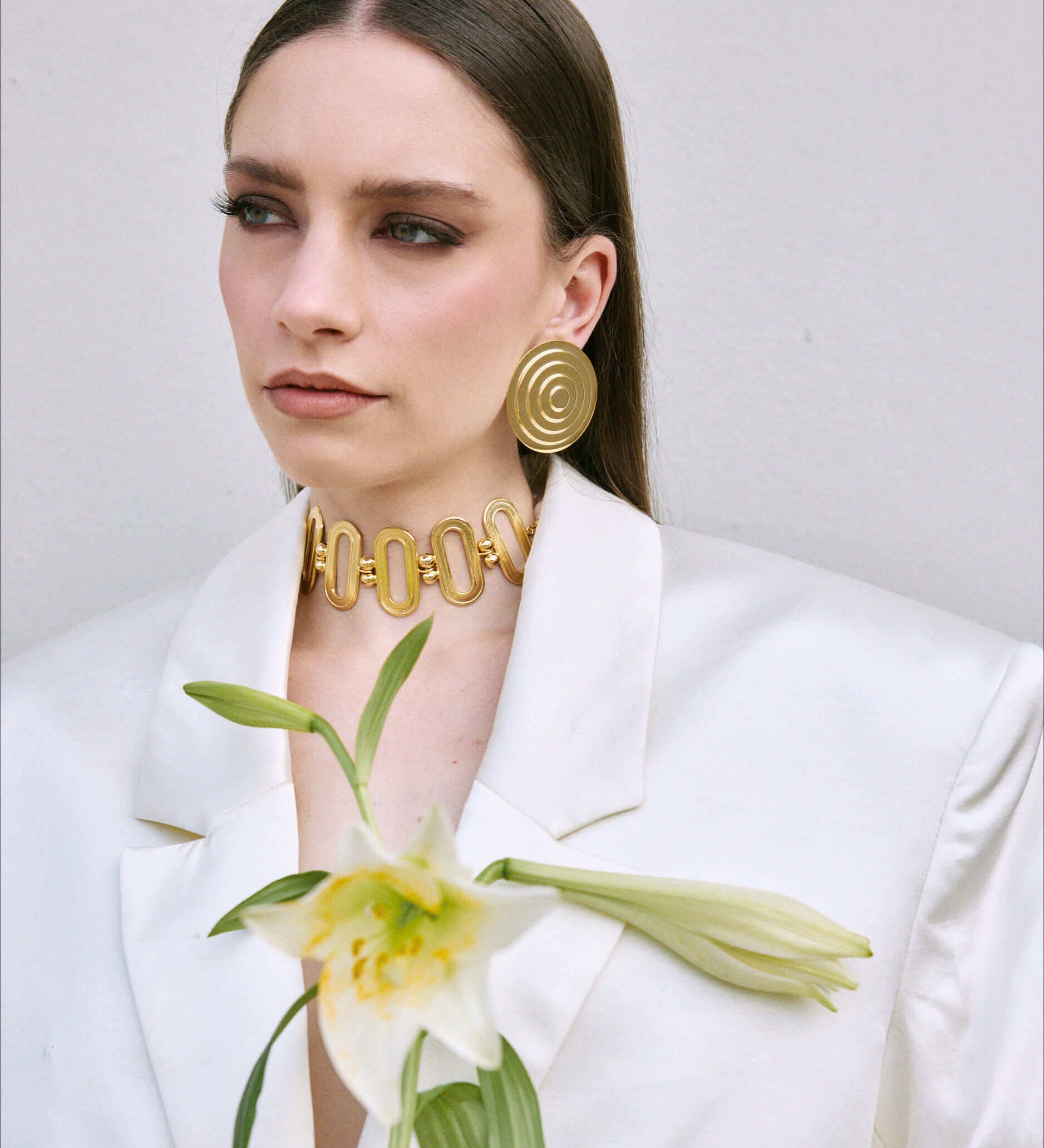 Art Deco Choker – 24k Gold & Perlen | Yasèmia Choker Yasèmia
