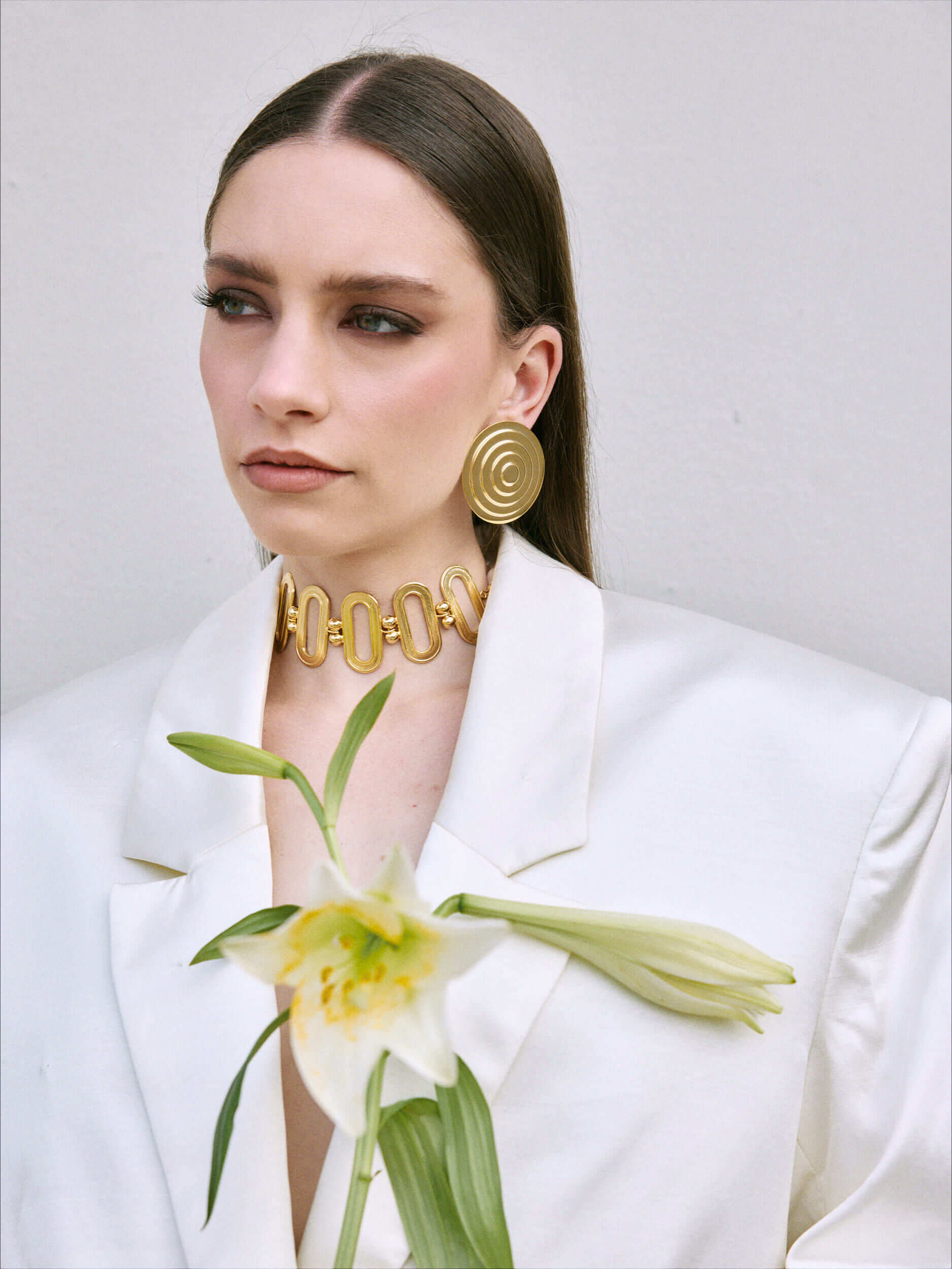 Art Deco Choker – 24k Gold & Perlen | Yasèmia Choker Yasèmia