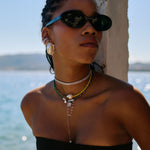 Cayo Ohrringe | Silberversilbertes Set mit Perlen & Ohrmanschette – Yasèmia Earrings Yasèmia