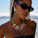 Cayo Ohrringe | Silberversilbertes Set mit Perlen & Ohrmanschette – Yasèmia Earrings Yasèmia
