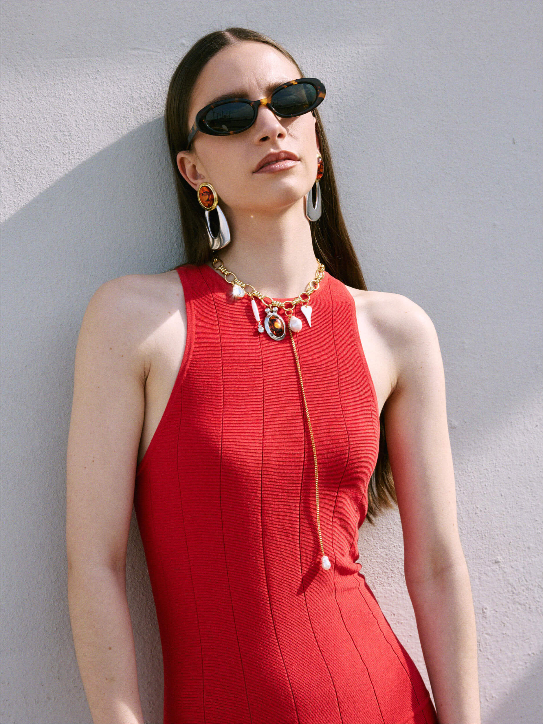 Eclat Necklace – Gold, Kristall & Perlen | Yasèmia Necklace Yasèmia