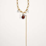 Eclat Necklace – Gold, Kristall & Perlen | Yasèmia Necklace Yasèmia