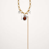Eclat Necklace – Gold, Kristall & Perlen | Yasèmia Necklace Yasèmia
