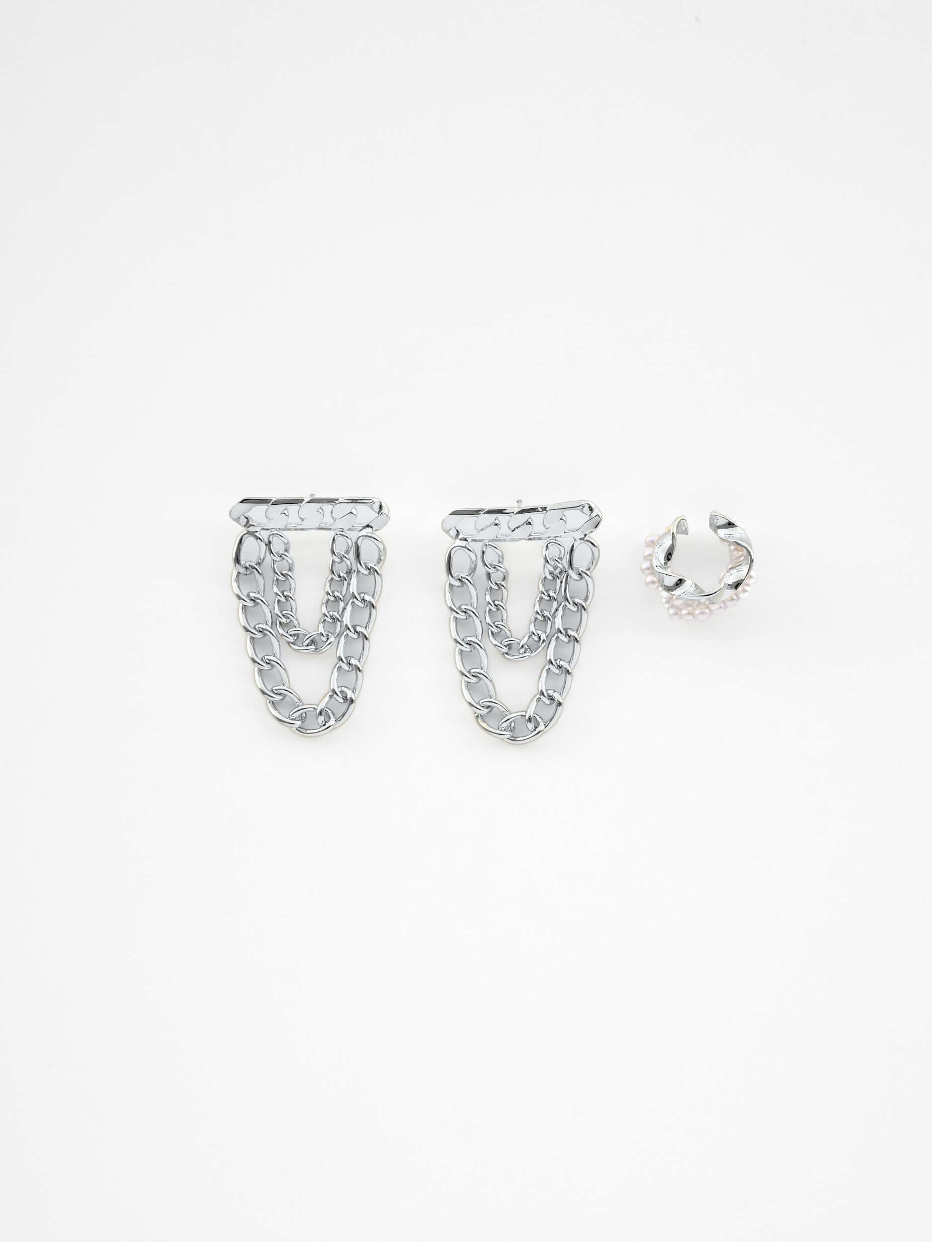 Emilia Ohrringe Set — Silbervergoldet mit Perlen | Yasèmia Fashion Jewellery Yasèmia