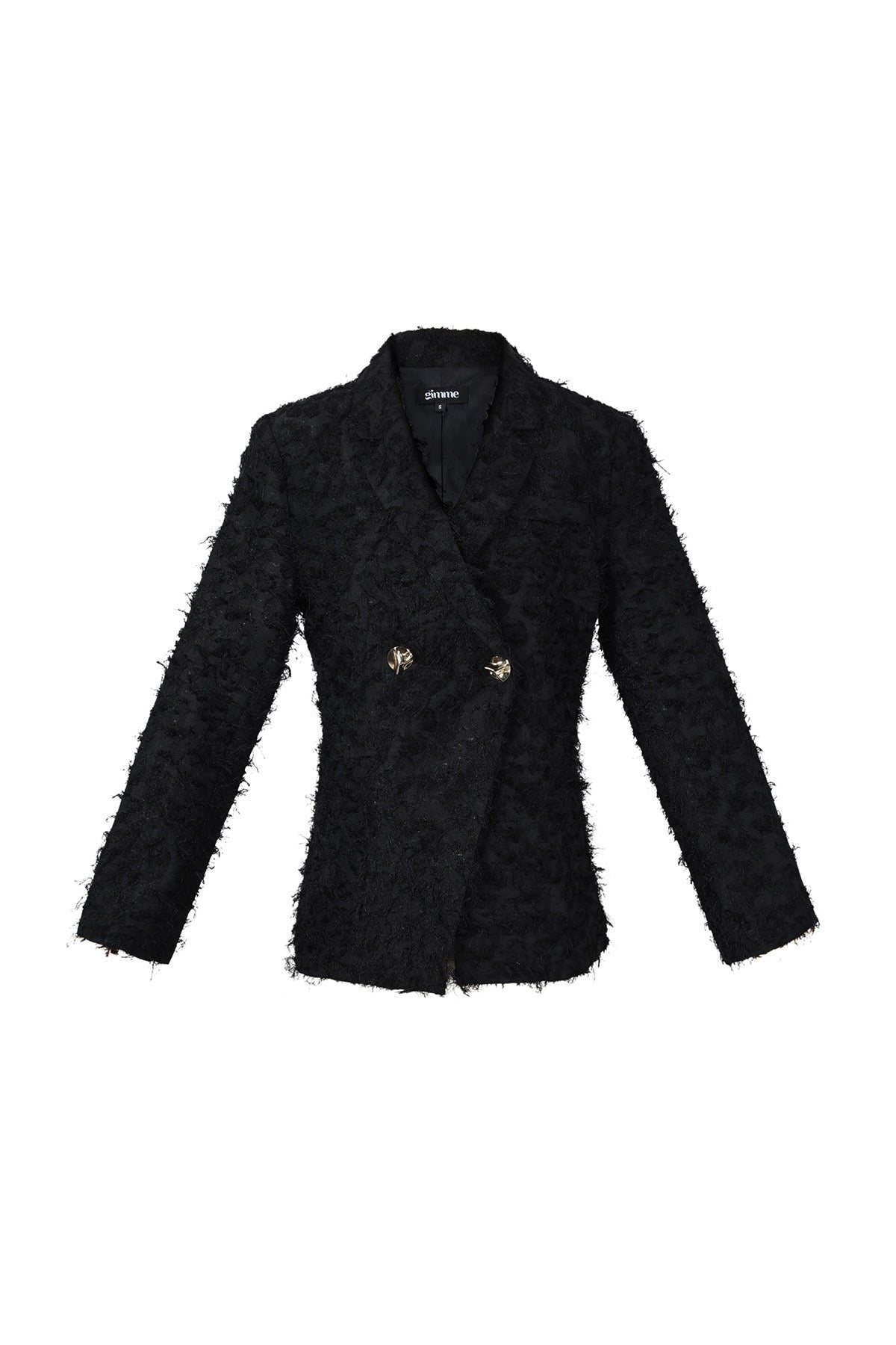 Fluffy Statement Blazer – Schwarz | Yasèmia Clothes Yasèmia