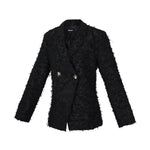 Fluffy Statement Blazer – Schwarz | Yasèmia Clothes Yasèmia