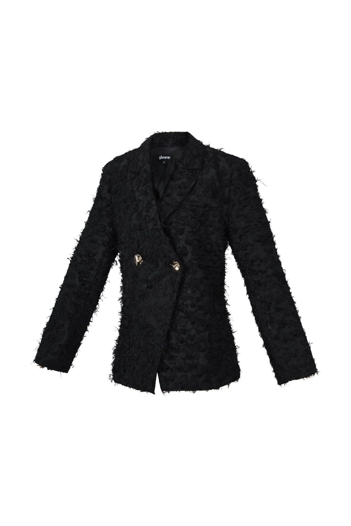 Fluffy Statement Blazer – Schwarz | Yasèmia Clothes Yasèmia
