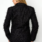 Fluffy Statement Blazer – Schwarz | Yasèmia Clothes Yasèmia
