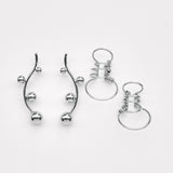 Gemini Ohrringe | 4-teiliges Set mit Silberversilberten Ohrringen & Manschetten – Yasèmia Earrings Yasèmia