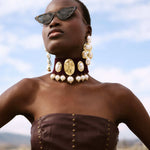 Handgemachte Alcyon Ohrringe 24K Vergoldet l Yasèmia Jewellery Yasèmia