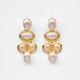 Handgemachte Alcyon Ohrringe 24K Vergoldet l Yasèmia Jewellery Yasèmia