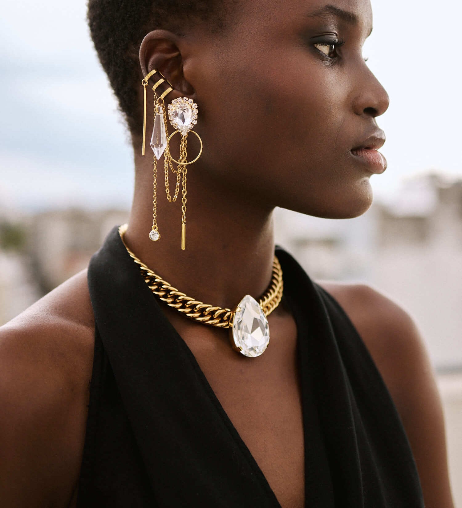 Handgemachte Andromeda Ohrringe 24K Vergoldet l Yasèmia Jewellery Yasèmia