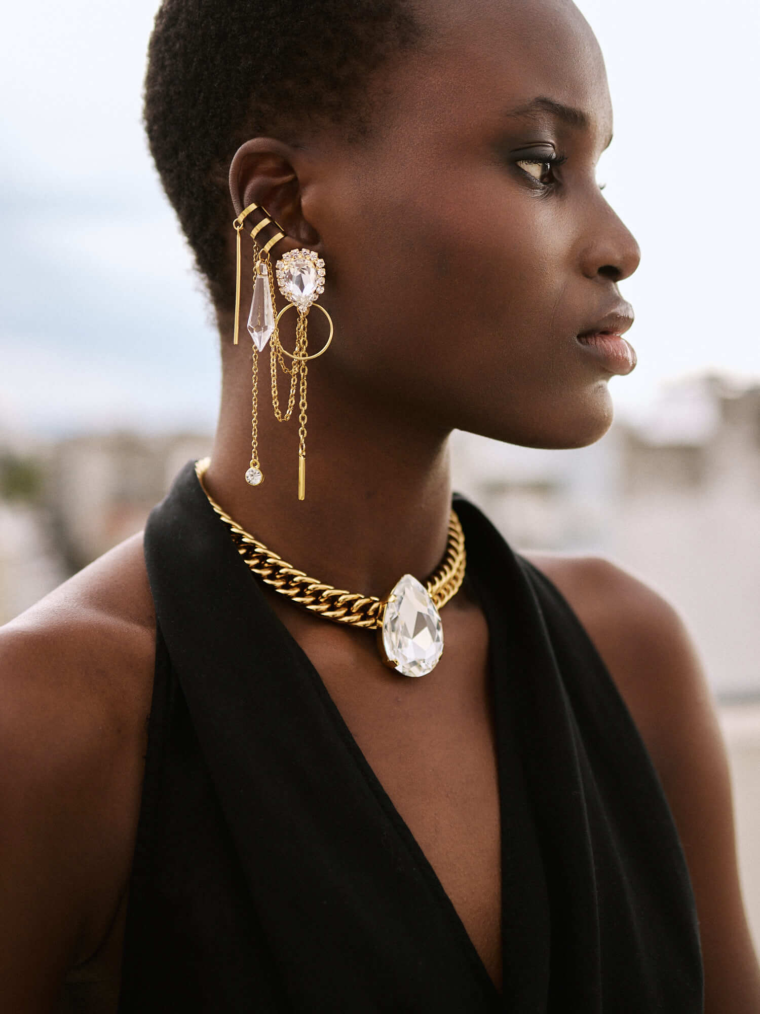 Handgemachte Andromeda Ohrringe 24K Vergoldet l Yasèmia Jewellery Yasèmia