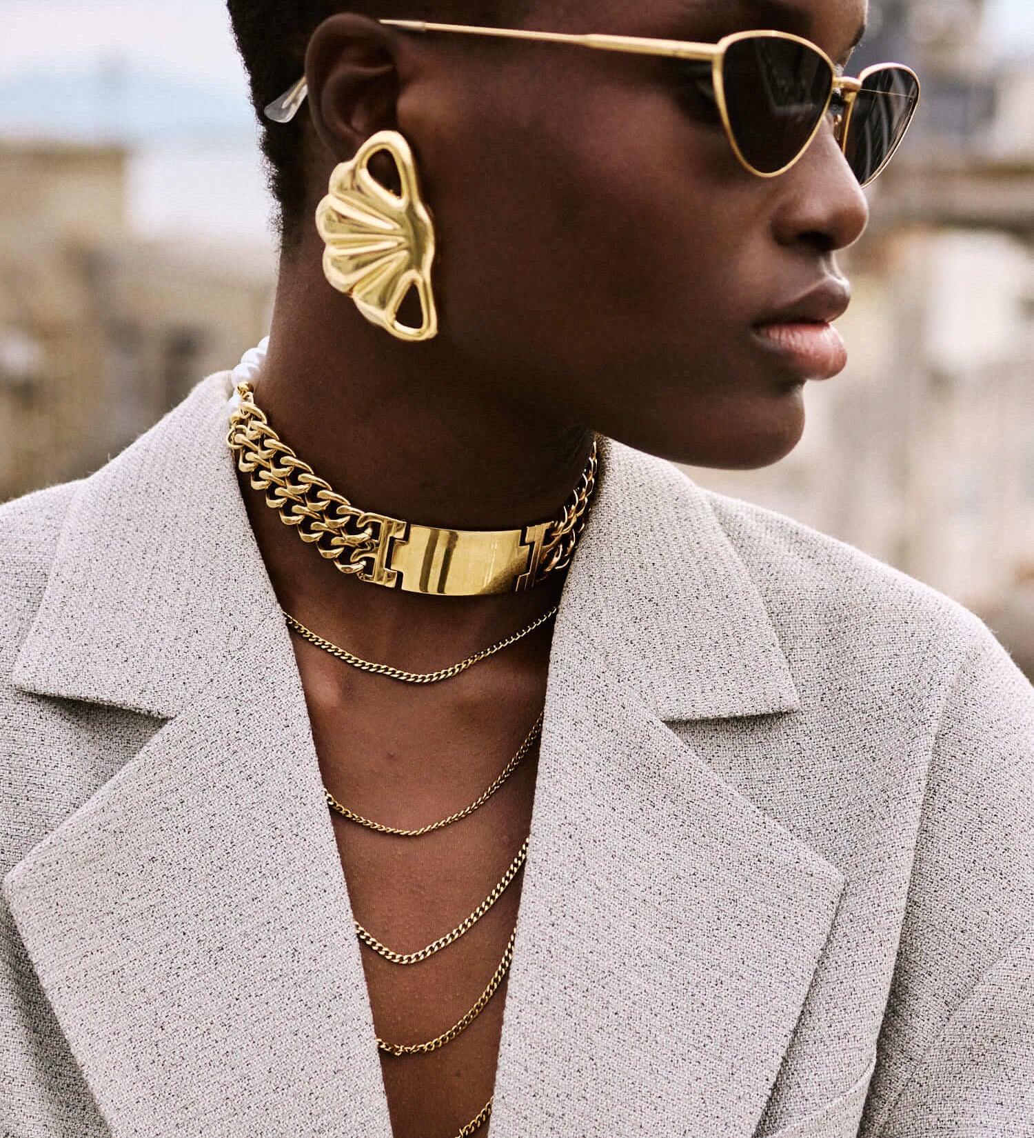 Handgemachte Cassiope Ohrringe vergoldet l Yasèmia Jewellery Yasèmia