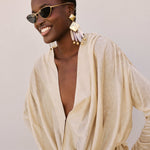 Handgemachte Chandelier Ohrringe 24K Vergoldet l Yasèmia Jewellery Yasèmia