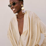 Handgemachte Chandelier Ohrringe 24K Vergoldet l Yasèmia Jewellery Yasèmia