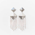 Handgemachte Chandelier Ohrringe versilbert l Yasèmia Jewellery Yasèmia