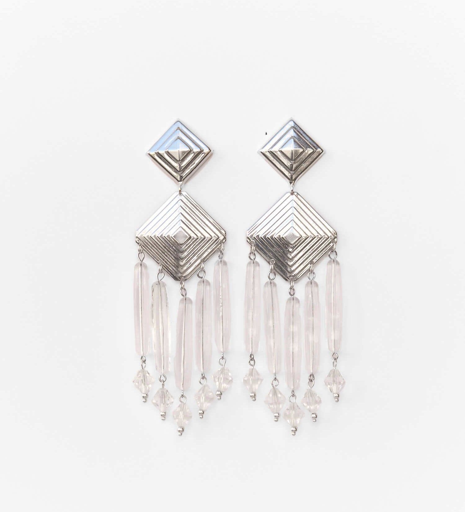 Handgemachte Chandelier Ohrringe versilbert l Yasèmia Jewellery Yasèmia