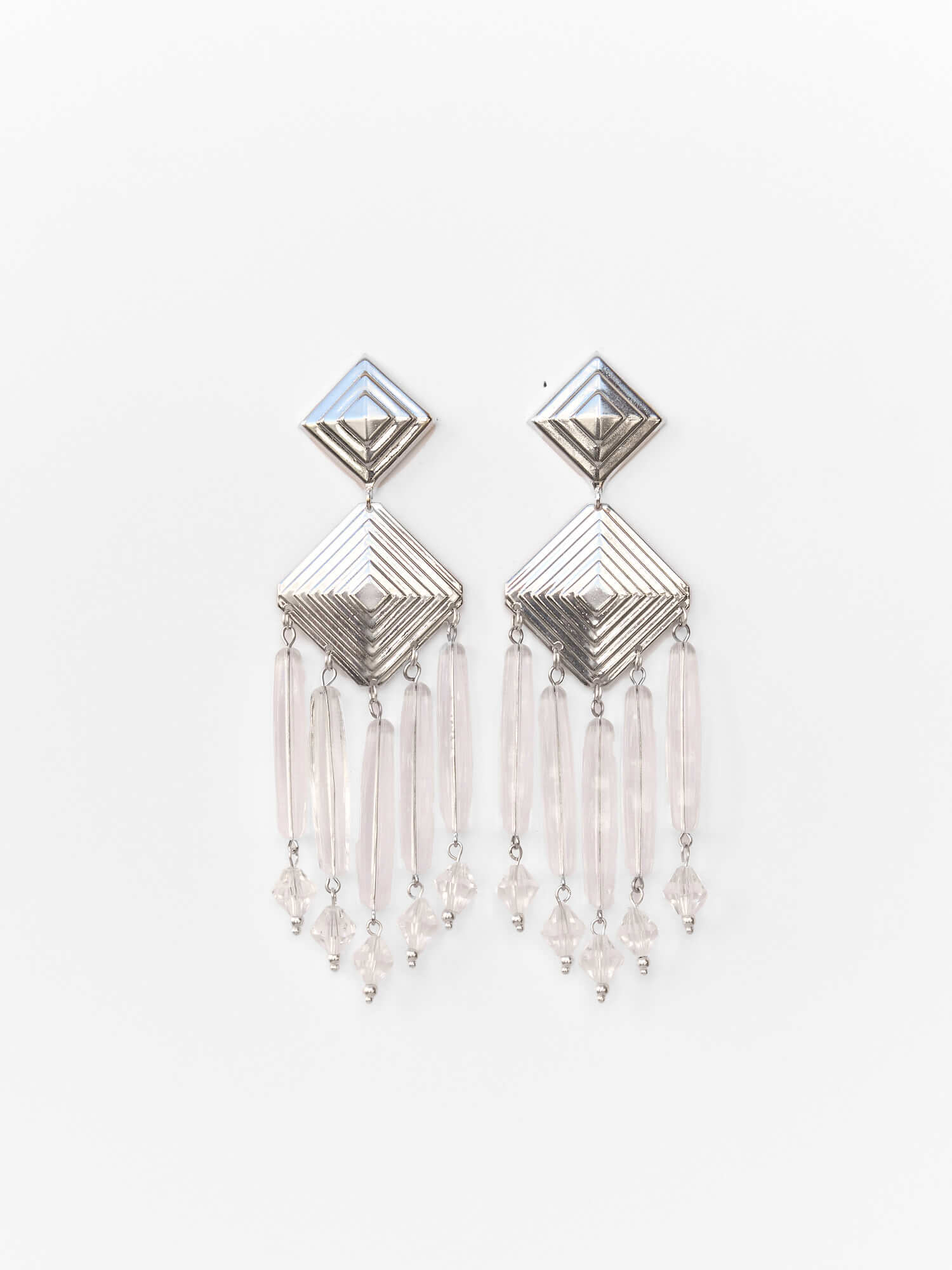 Handgemachte Chandelier Ohrringe versilbert l Yasèmia Jewellery Yasèmia