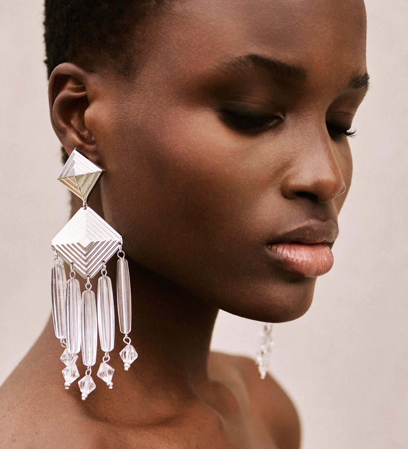 Handgemachte Chandelier Ohrringe versilbert l Yasèmia Jewellery Yasèmia