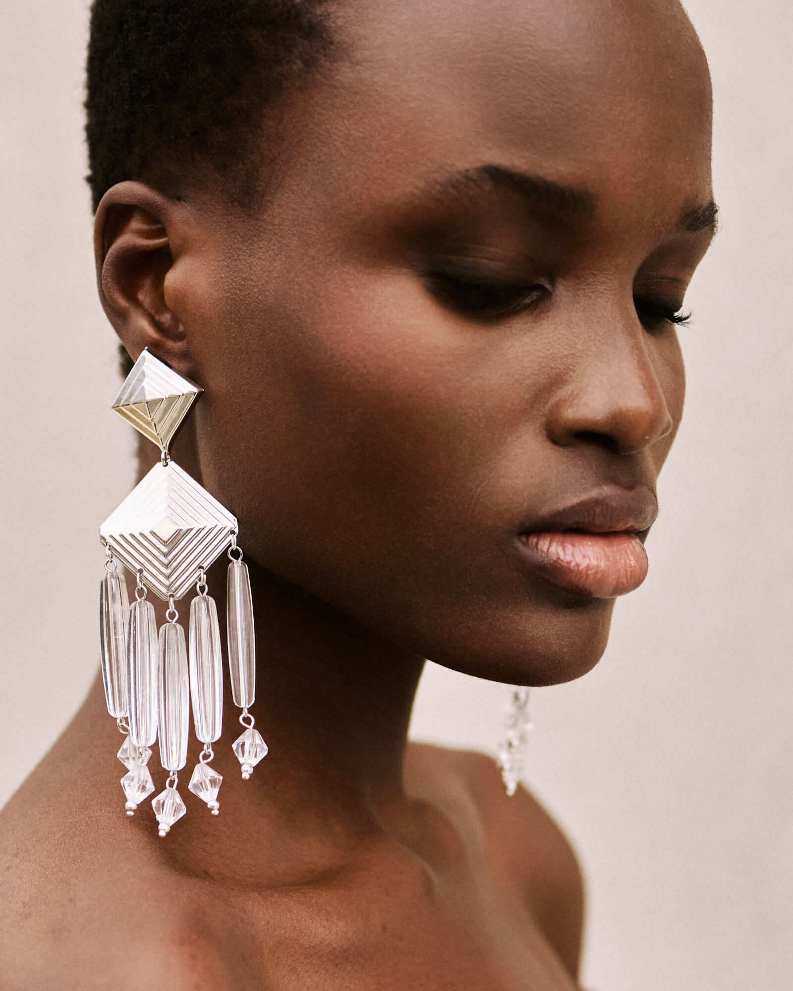 Handgemachte Chandelier Ohrringe versilbert l Yasèmia Jewellery Yasèmia