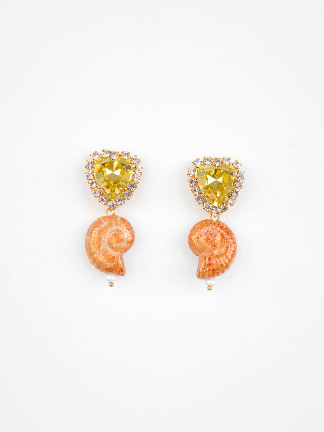 Handgemachte Citrus Kiss Ohrringe 24K Vergoldet l Yasèmia Jewellery Yasèmia