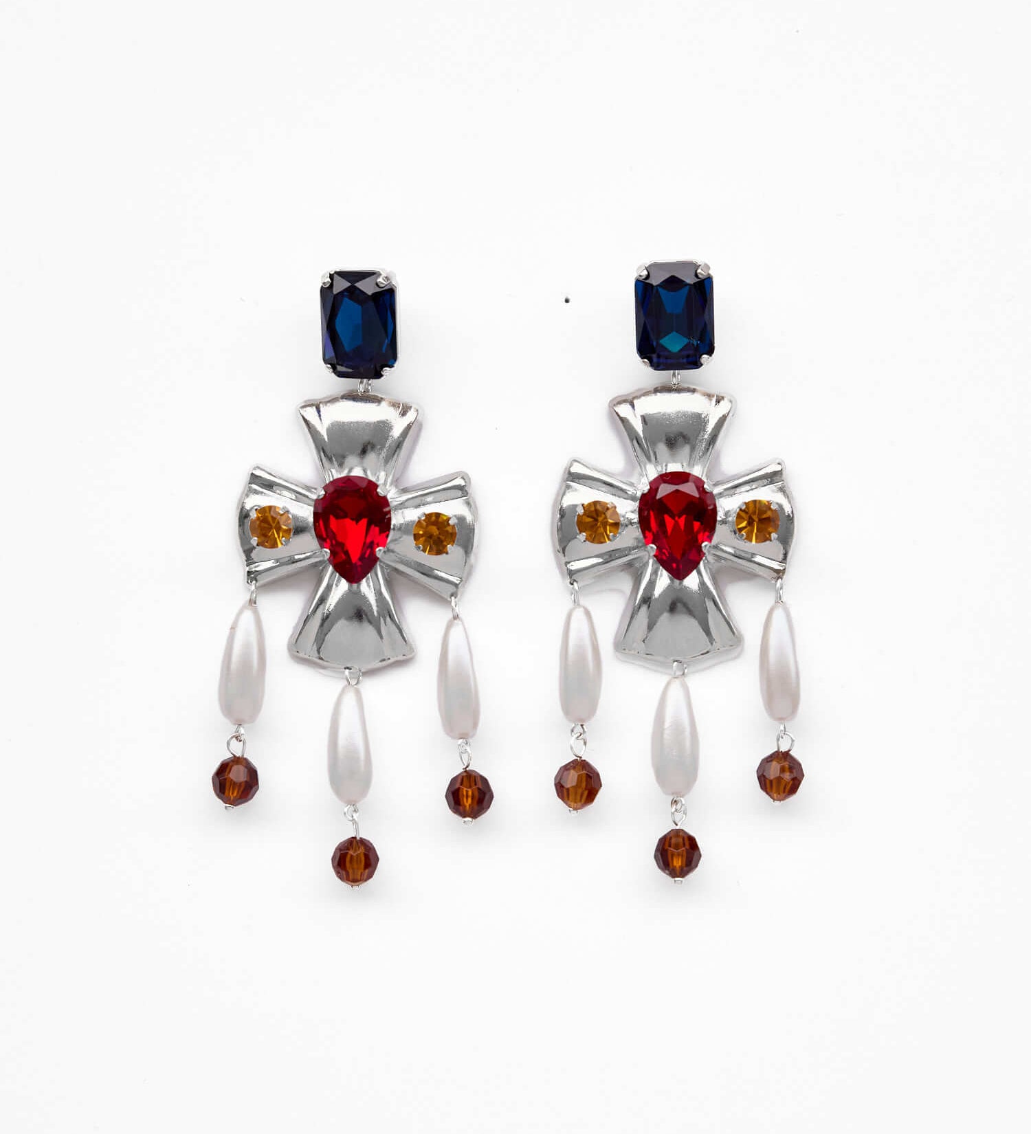 Handgemachte Divina Ohrringe Versilbert l Yasèmia Jewellery Yasèmia