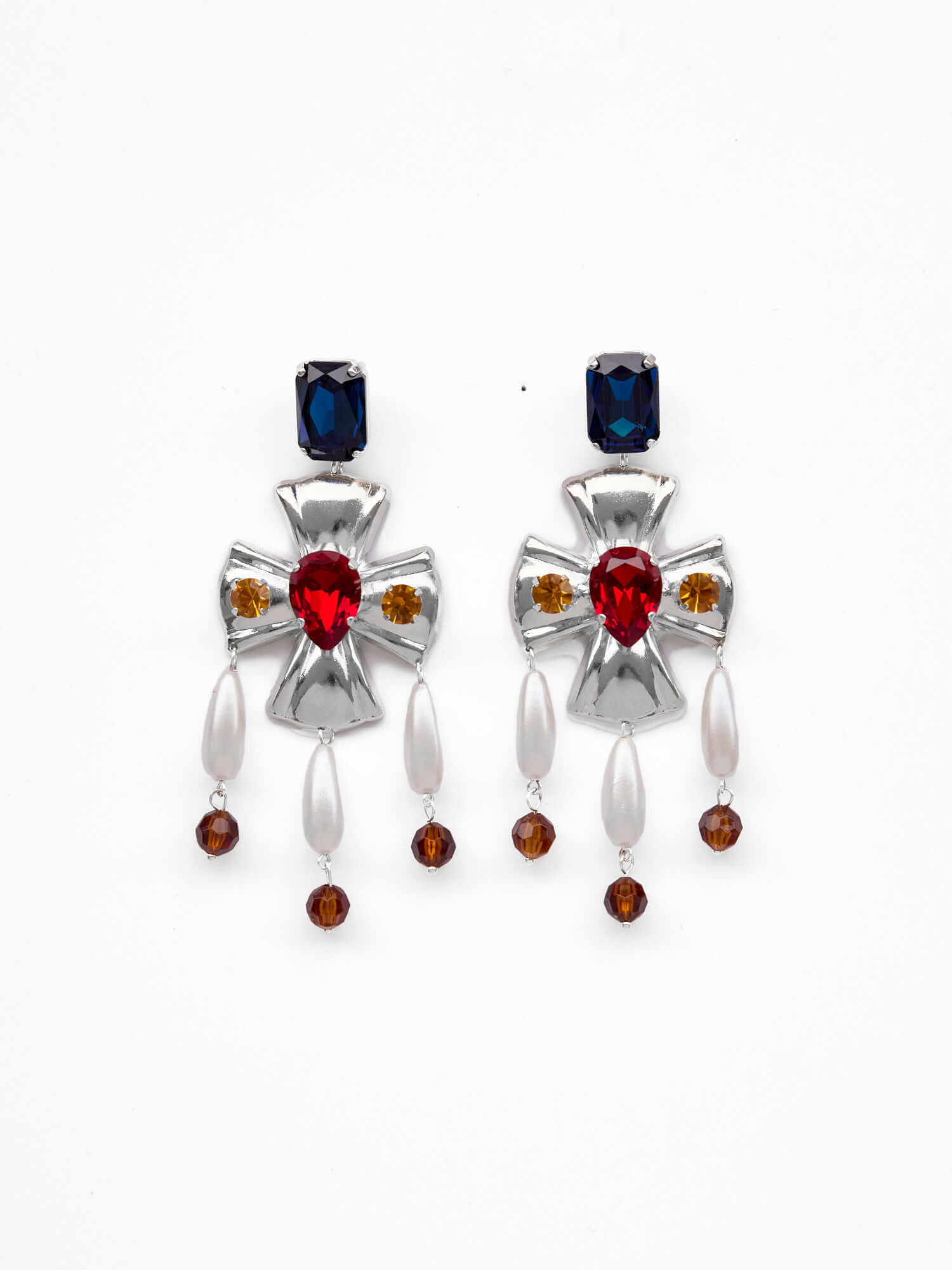 Handgemachte Divina Ohrringe Versilbert l Yasèmia Jewellery Yasèmia