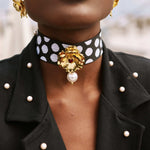 Handgemachte Edelweiss Gold - Choker l Yasèmia Jewellery Yasèmia