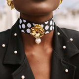 Handgemachte Edelweiss Gold - Choker l Yasèmia Jewellery Yasèmia