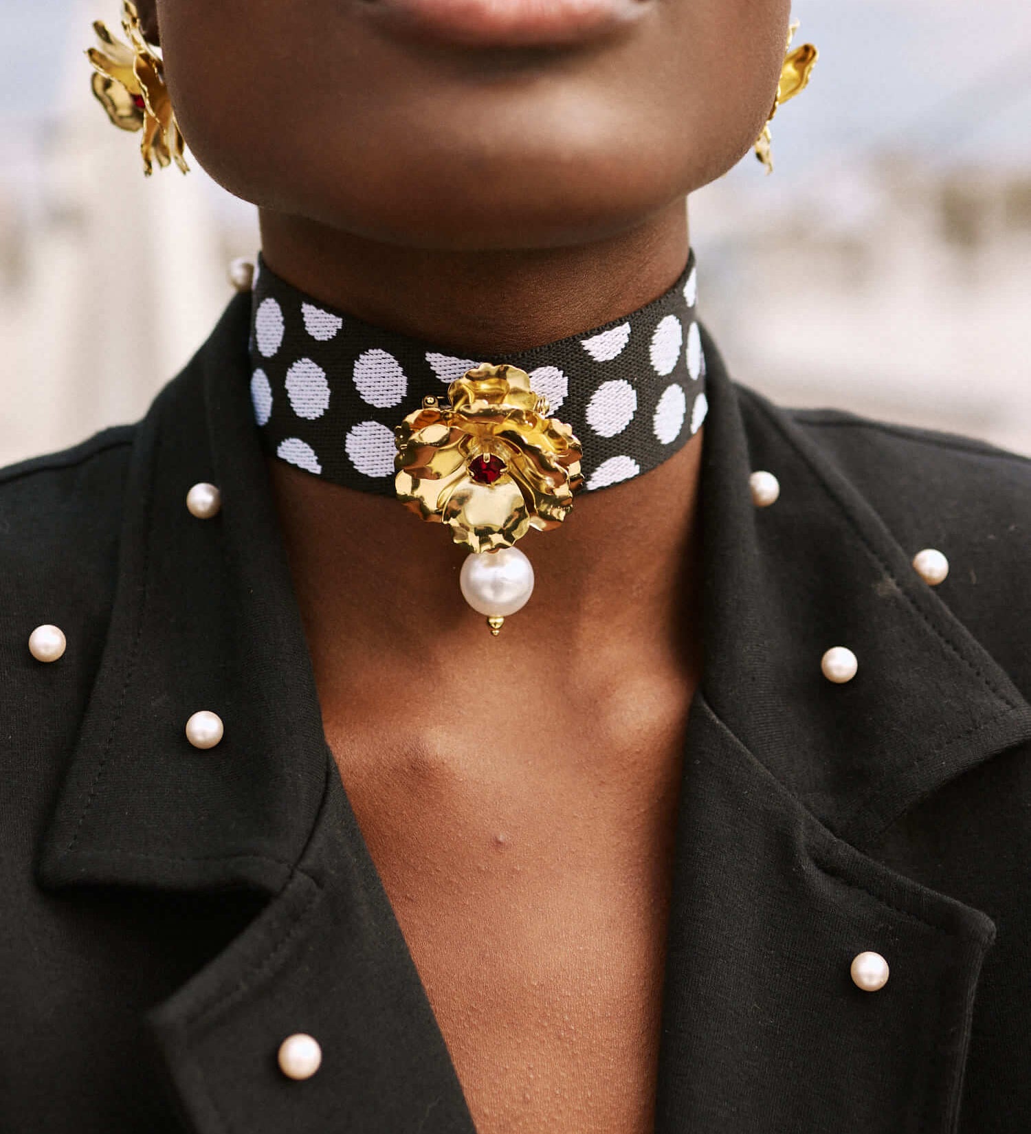 Handgemachte Edelweiss Gold - Choker l Yasèmia Jewellery Yasèmia