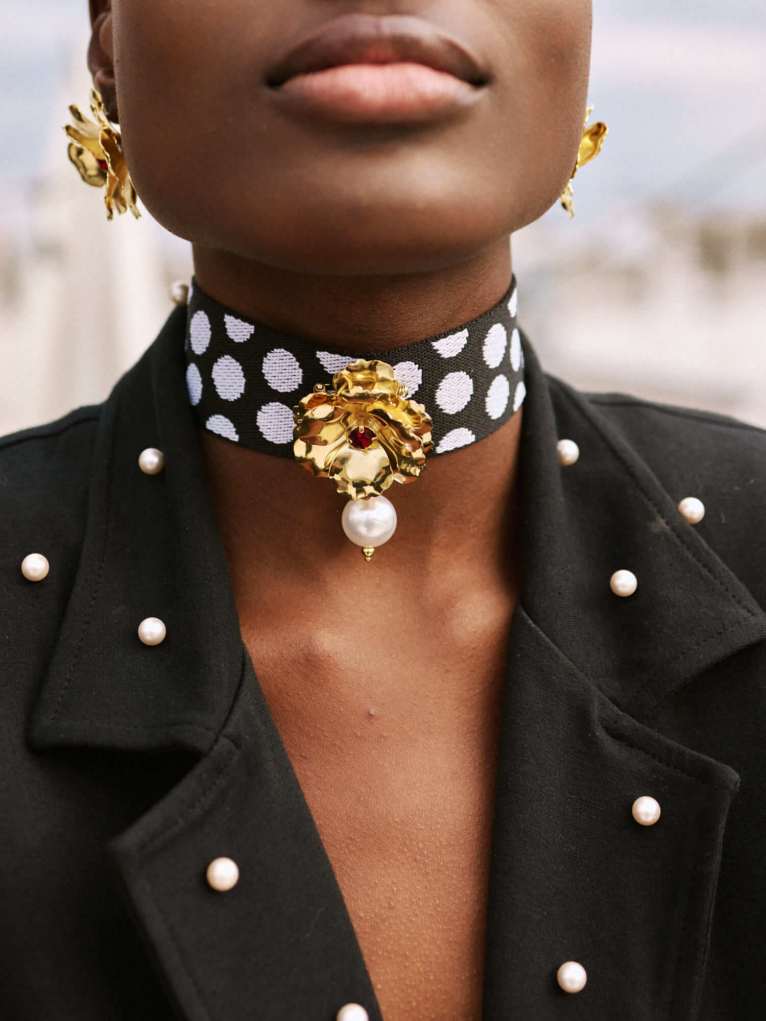 Handgemachte Edelweiss Gold - Choker l Yasèmia Jewellery Yasèmia